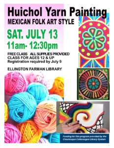 Huichul Yarn Art for Adults @ Ellington Farman Library