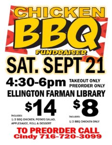 Chicken BBQ Fundraiser @ Ellington Farman Library